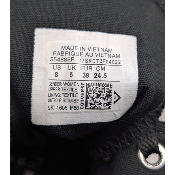 Converse Chuck Taylor All Star High Top Colorful Rainbow Zebra Women’s Size 8 - Picture 7 of 7